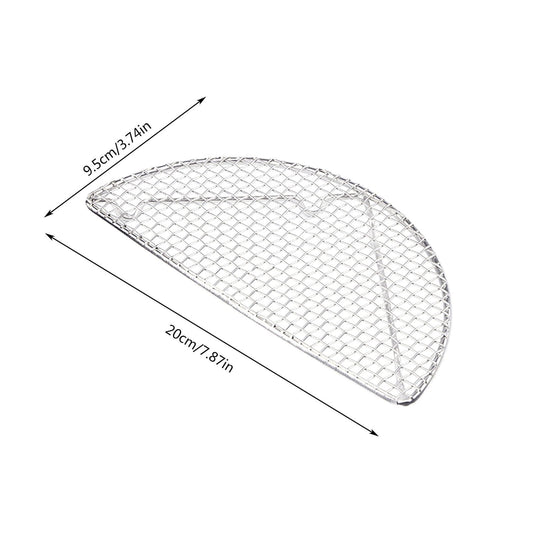 JWDX Peeler Clearance! Outdoor Home Cooking Stainless Steel Barbecue Rectangular Semicircular Multi Shape Multi Size Storage Barbecue Net, Kitchen Peeler Promotion Include Barbecue Grill AS shown