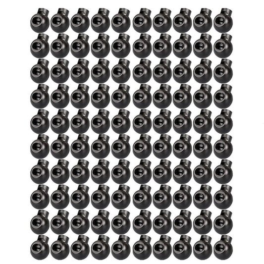 JWDX Office and Craft and Stationery Clearance! 100Pcs Spring Buckle, Clip Luggage Locks End Stopper Cord Round Lanyard 100Pcs Sliding Rope Shape Artscrafts and Sewing, include 100Pcs Spring Buckle Black