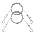 Hooks Clearance! JWDX Durable Stainless Steel Wire Rope 3M (2 Pack), Lanyard 2 Pack Adjustable Photo Frame Lanyard Stainless Steel Wire Rope for Easy Secure Hanging of Frames Lamps F