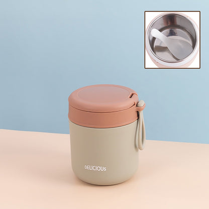 Clearance Back to School Supplies! JWDX 304 Stainless Steel Thermos Cup Children'S Milk Cup Pastoral Style Soup Pot Green A (Include: 1*Thermos Cup) Clearance Sale Green