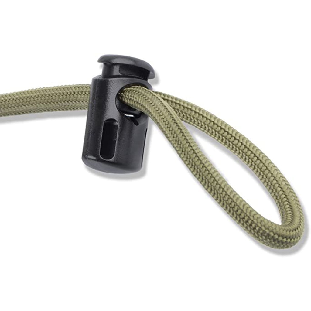 Clearance Back to School Supplies,Classroom Supplies! JWDX 50Pcs Spring Buckle No.8002, Stopper Shape Sliding Lanyard Luggage Cord Clip Rope Round Locks End 50Pcs Artscrafts and Sewing Black