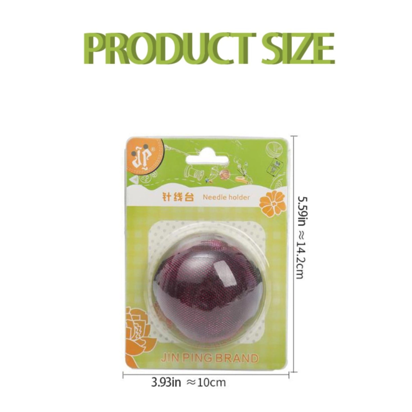 Smooth Round Pin Cushion! Eewia Needle and Thread Kit Clearance, Glossy Pin Cushion Wooden Base Needle Pincushion Round Pin Cushion for Sewing Needle Holder Or Diy Crafts, include 1*Pin Cushion Red