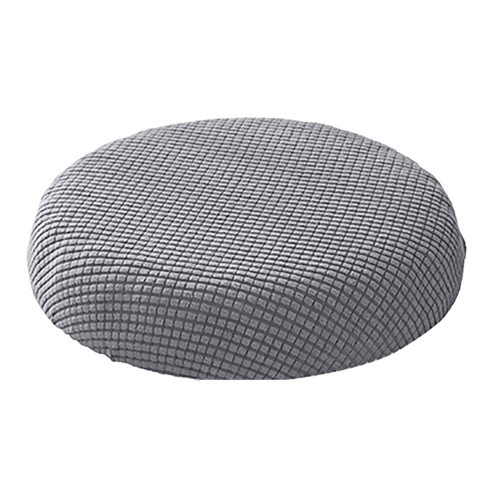 Ortofally Bar Stool Covers Stretchy Round Chair Covers Slipcover Washable Stool Cushion Elastic Bar Chair Covers 2.50X1.50X1.00CM Grey