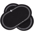 Ortofally 2Pcs Bass Drum Patch Double Drum Pedal Patches Drum Pads Sticker for Drum Percussion Accessories 9.20X4.20X3.90CM Black