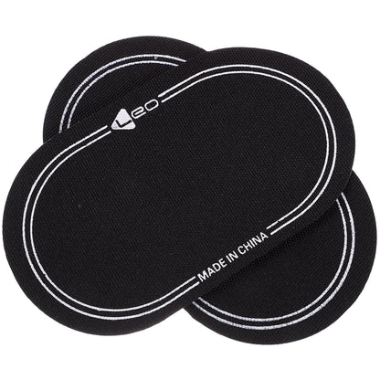 Ortofally 2Pcs Bass Drum Patch Double Drum Pedal Patches Drum Pads Sticker for Drum Percussion Accessories 9.20X4.20X3.90CM Black