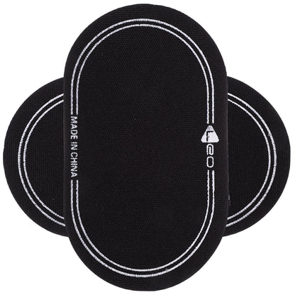 Ortofally 2Pcs Bass Drum Patch Double Drum Pedal Patches Drum Pads Sticker for Drum Percussion Accessories 9.20X4.20X3.90CM Black