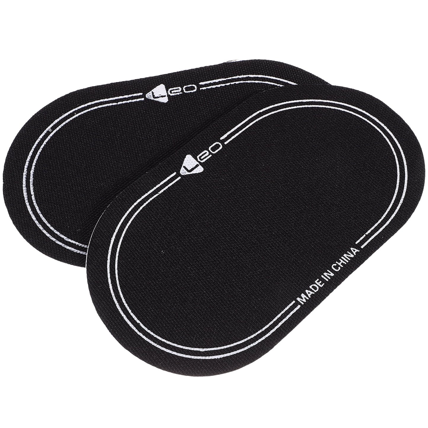 Ortofally 2Pcs Bass Drum Patch Double Drum Pedal Patches Drum Pads Sticker for Drum Percussion Accessories 9.20X4.20X3.90CM Black