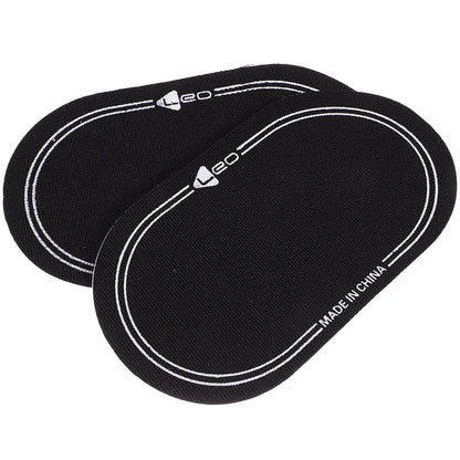Ortofally 2Pcs Bass Drum Patch Double Drum Pedal Patches Drum Pads Sticker for Drum Percussion Accessories 9.20X4.20X3.90CM Black