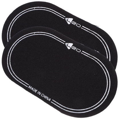 Ortofally 2Pcs Bass Drum Patch Double Drum Pedal Patches Drum Pads Sticker for Drum Percussion Accessories 9.20X4.20X3.90CM Black