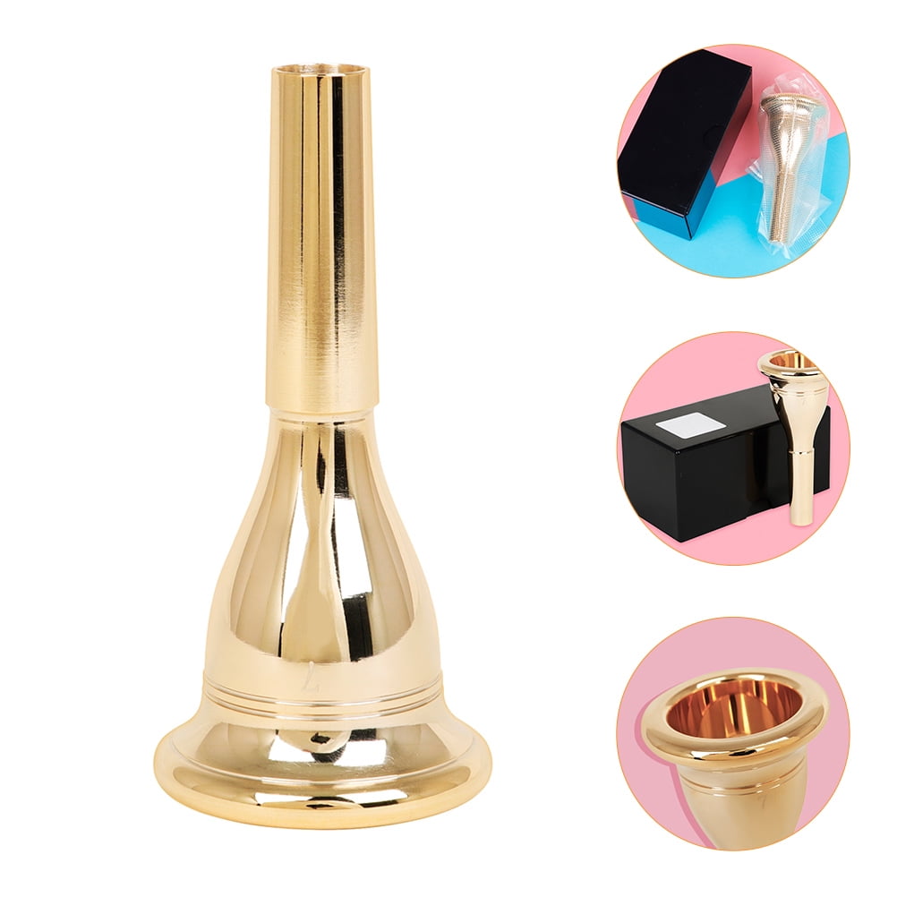 Ortofally Tuba Brass Tuba Great Gift for Tuba Replacement Tuba Parts 13. 3mm Musical Instrument Tuba Accessory 17.60X15.30X5.00CM Golden