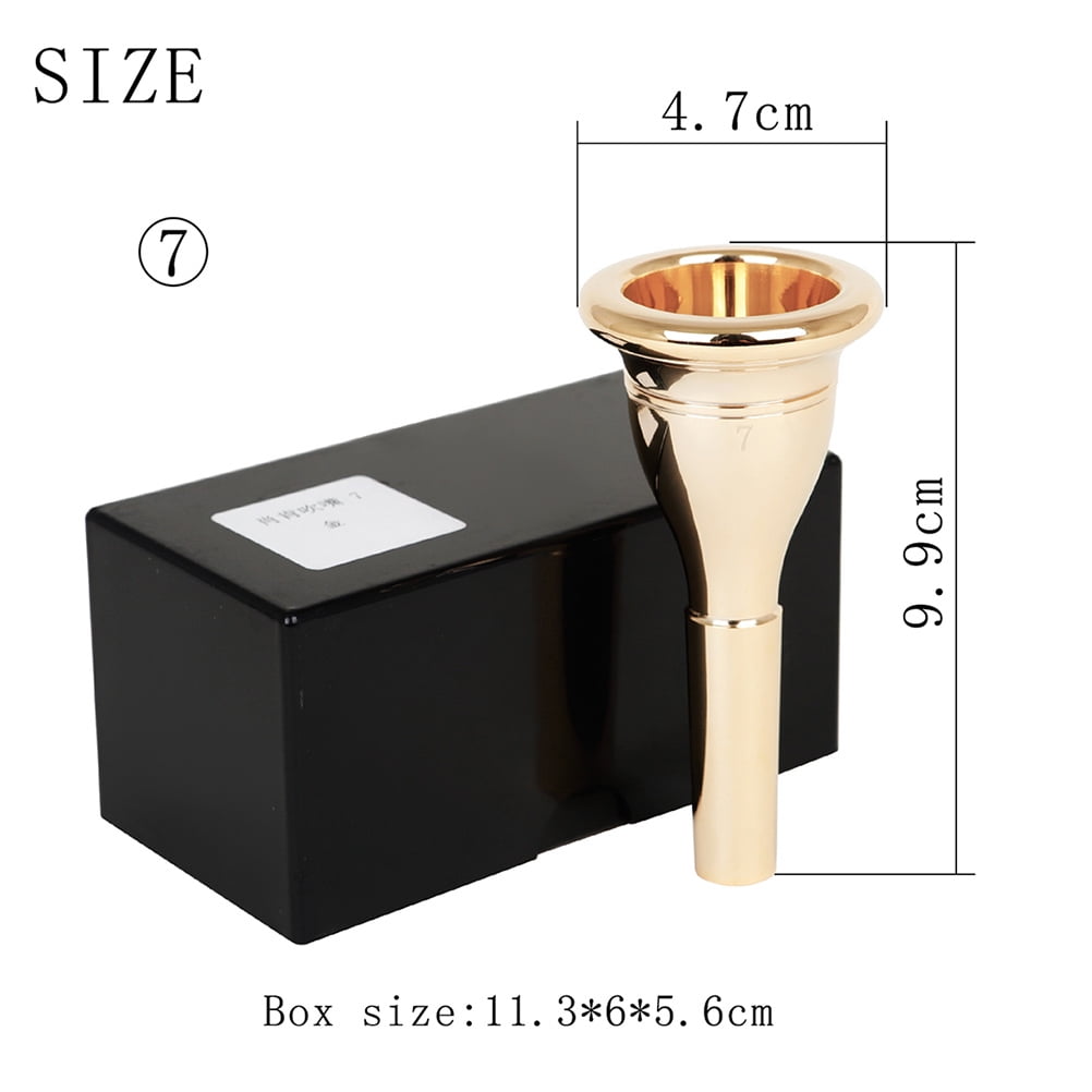Ortofally Tuba Brass Tuba Great Gift for Tuba Replacement Tuba Parts 13. 3mm Musical Instrument Tuba Accessory 17.60X15.30X5.00CM Golden