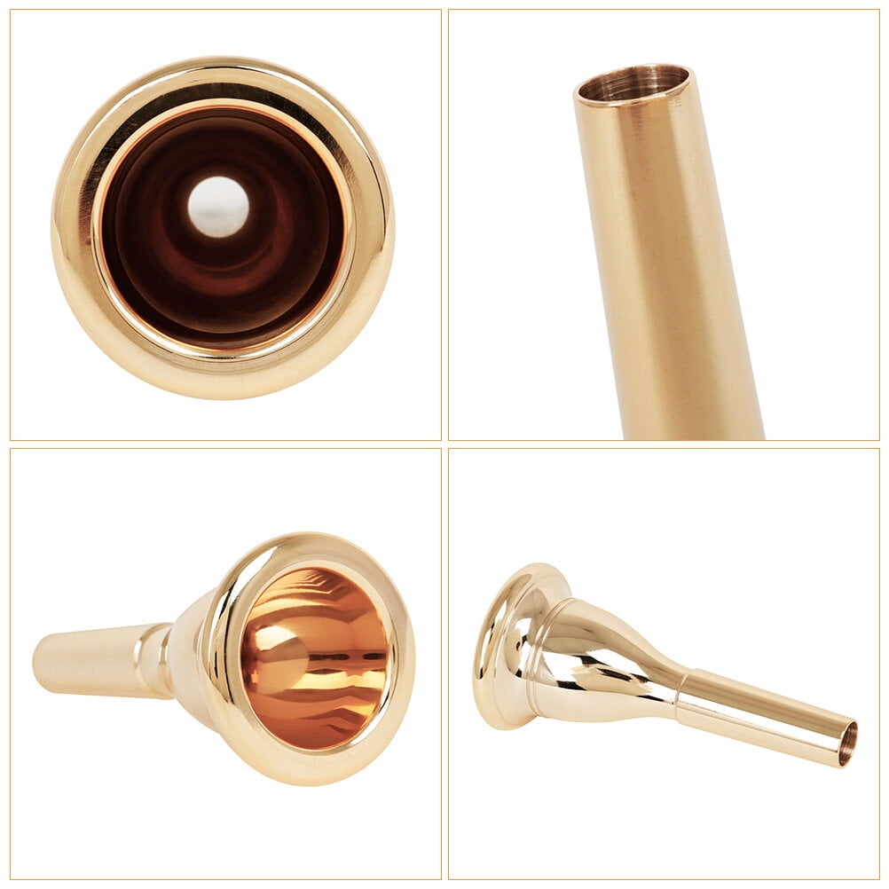 Ortofally Tuba Brass Tuba Great Gift for Tuba Replacement Tuba Parts 13. 3mm Musical Instrument Tuba Accessory 17.60X15.30X5.00CM Golden