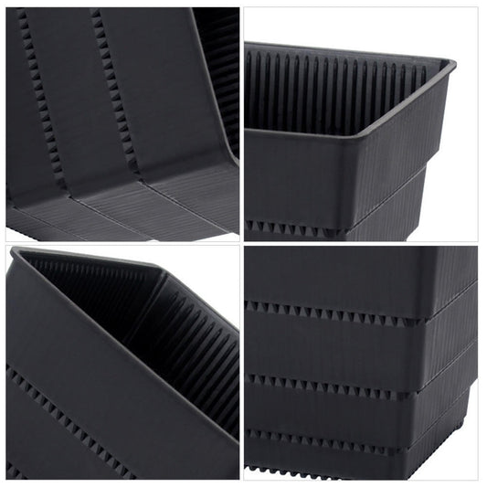 SWETRACE Planter Resin Black For Family 1Pc 4.7X4.4In 12X11.1CM Black