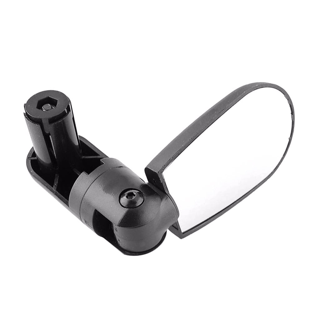Ortofally 2pcs Universal Handlebar Rearview Mirror 360 Degrees Bike MTB Motorcycle Cycling Handlebar Plug Flexible Rear Mirror (Black) 13.00X8.00X2.50CM Black