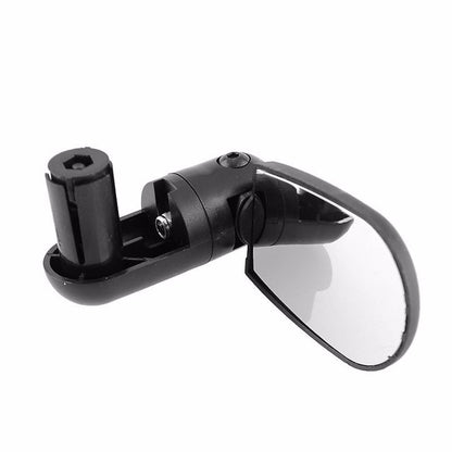 Ortofally 2pcs Universal Handlebar Rearview Mirror 360 Degrees Bike MTB Motorcycle Cycling Handlebar Plug Flexible Rear Mirror (Black) 13.00X8.00X2.50CM Black
