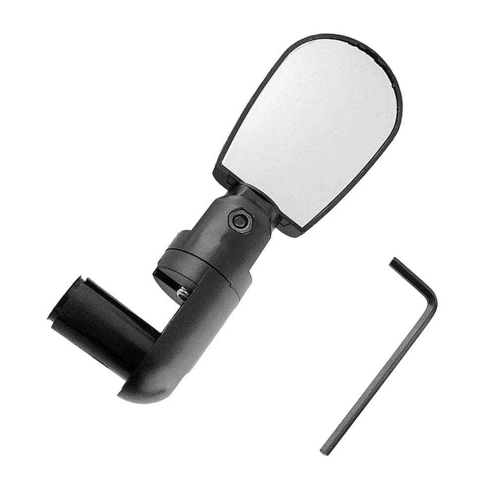 Ortofally 2pcs Universal Handlebar Rearview Mirror 360 Degrees Bike MTB Motorcycle Cycling Handlebar Plug Flexible Rear Mirror (Black) 13.00X8.00X2.50CM Black