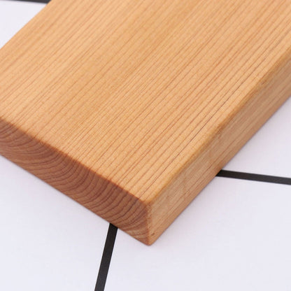 Ortofally 4pcs Rectangule Wooden Board Thicken Blank Unfinished Wood Cutout Smooth Cutting Plaque For DIY Crafts Project 6x4x1.2cm Light Brown