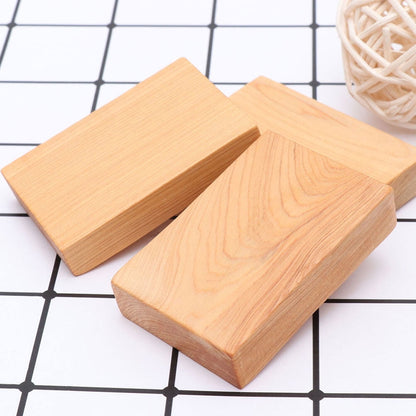 Ortofally 4pcs Rectangule Wooden Board Thicken Blank Unfinished Wood Cutout Smooth Cutting Plaque For DIY Crafts Project 6x4x1.2cm Light Brown