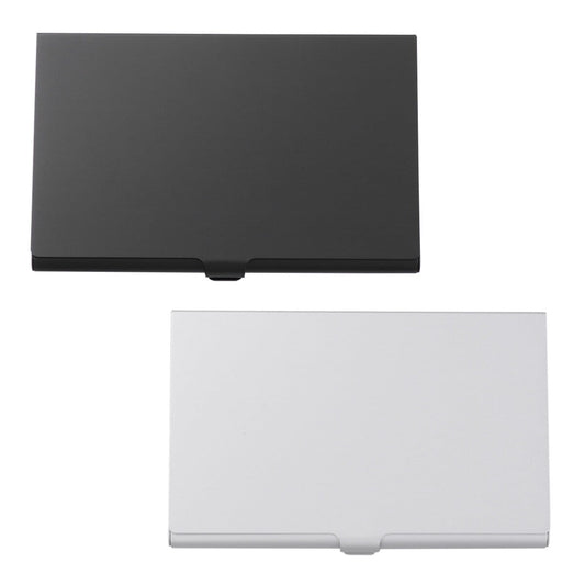 SWETRACE Aluminum Alloy Business Card Case 2Pcs 3.6x2.3x0.3In 9.20X5.80X0.70CM Assorted Color
