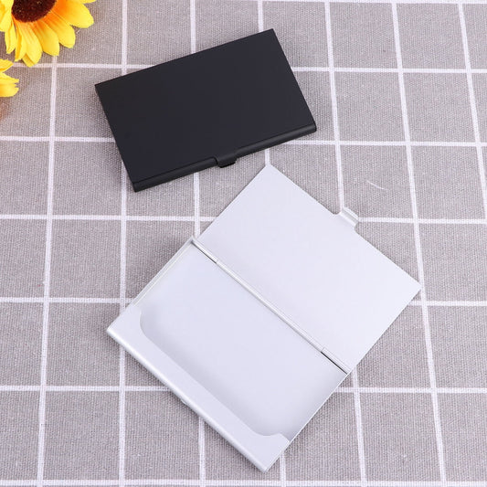 SWETRACE Aluminum Alloy Business Card Case 2Pcs 3.6x2.3x0.3In 9.20X5.80X0.70CM Assorted Color