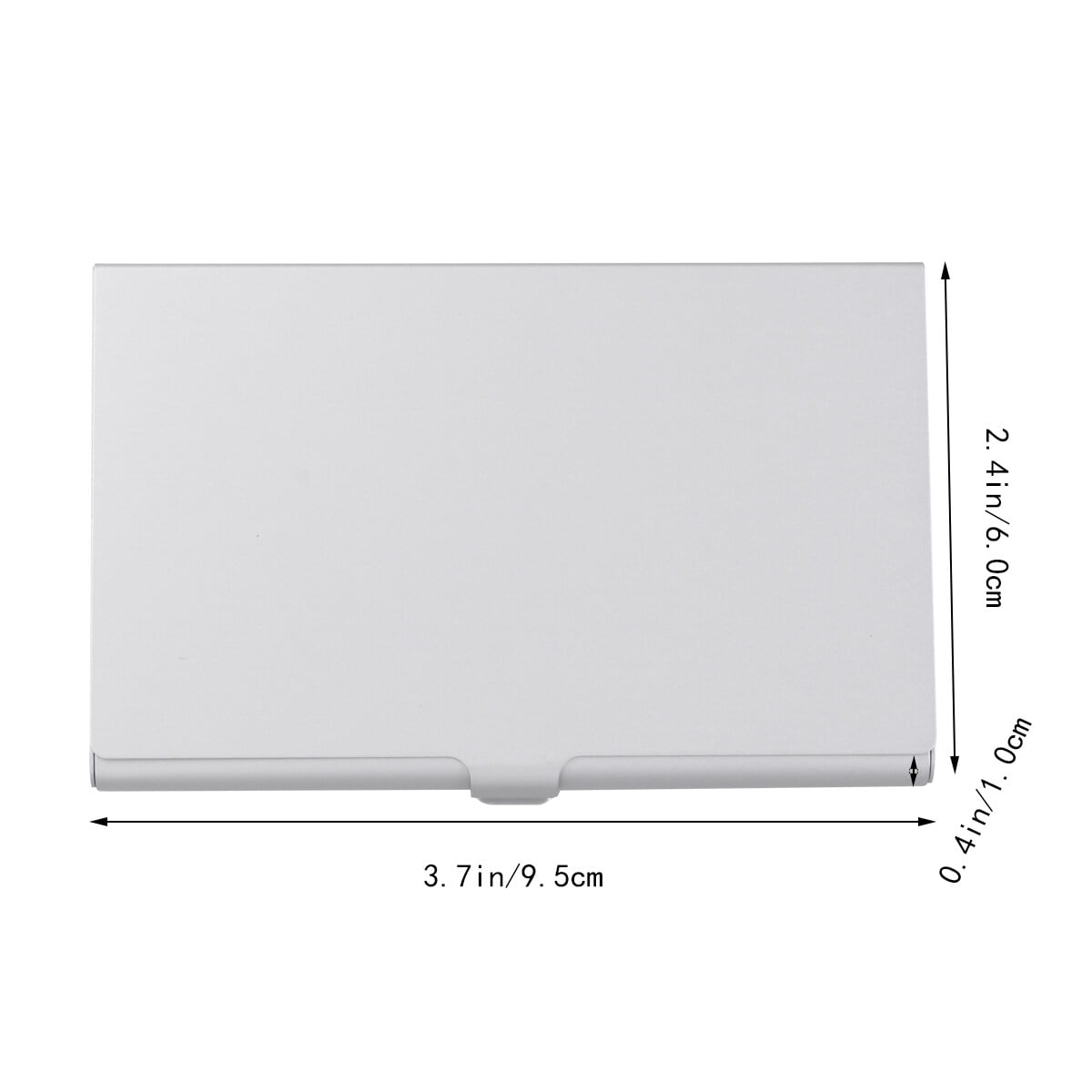 SWETRACE Aluminum Alloy Business Card Case 2Pcs 3.6x2.3x0.3In 9.20X5.80X0.70CM Assorted Color