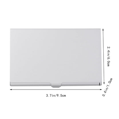 SWETRACE Aluminum Alloy Business Card Case 2Pcs 3.6x2.3x0.3In 9.20X5.80X0.70CM Assorted Color