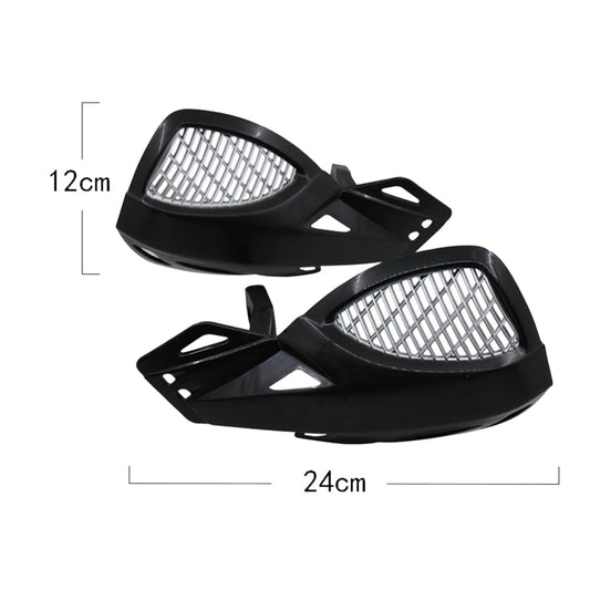 SWETRACE Protect Motorcycle Handlebars Motorbike Handguard Abs White 1 Pair 24.00X12.00X5.00CM Black