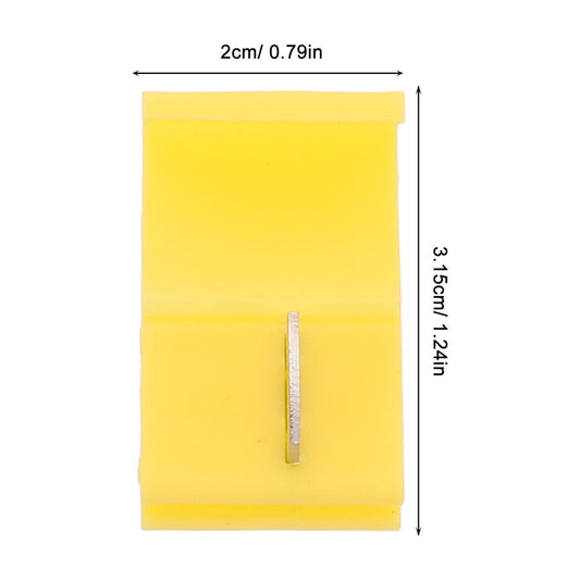 Worgeous Yellow Wire Connectors for Cars Quick Installation Components Waterproof Plastic 10pcs