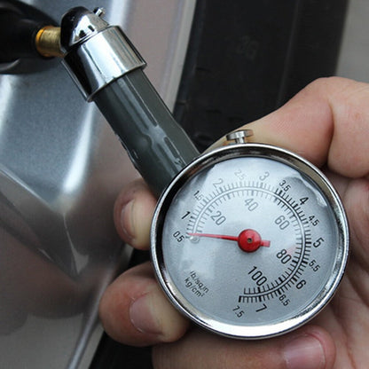 Ortofally Mechanical Gauge Tire Pressure Gauge Meter Tire Pressure Pointer 0.5 - 7.5 LBS for Car Automobile Truck Motorcycle Black
