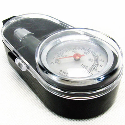 Ortofally Mechanical Gauge Tire Pressure Gauge Meter Tire Pressure Pointer 0.5 - 7.5 LBS for Car Automobile Truck Motorcycle Black