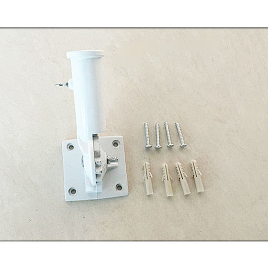 Worgeous Flag Pole Accessories Universal Holder Wall Mount Poles Bridegroom White