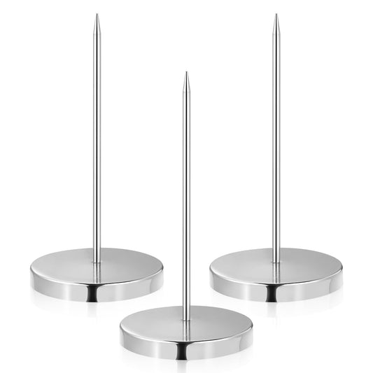 SWETRACE Restaurant Bill Holder Metal 3Pcs 5.5x2.8x0.3Inch Busy Environments Silver