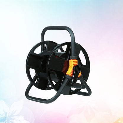 SWETRACE Garden Water Hose Reel Hose Reel Black Stainless Steel 1Pcs