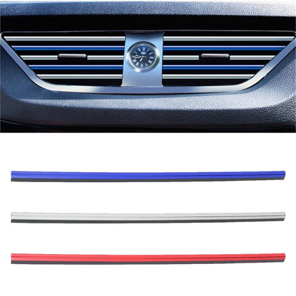 Worgeous 10 Pcs Auto Accessories Interior Car Vent Decoration Strip Blue