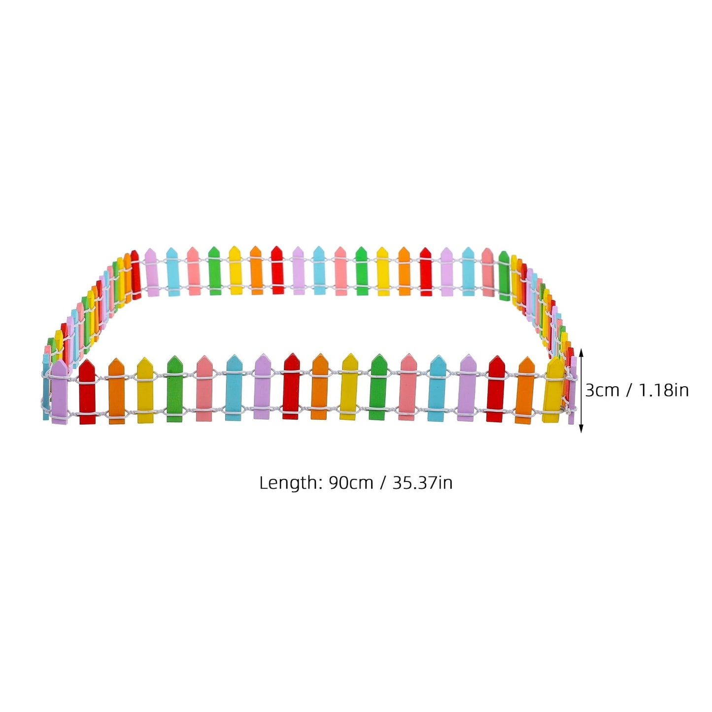 Worgeous 质 栅栏 Miniature Picket Fences Christmas Fairy Garden Little Baby