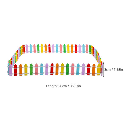 Worgeous 质 栅栏 Miniature Picket Fences Christmas Fairy Garden Little Baby