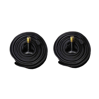 Worgeous Black Rubber Tube for Cycling Use Made from Butyl Material 2pcs 26x1.5