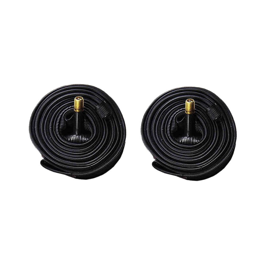 Worgeous Black Rubber Tube for Cycling Use Made from Butyl Material 2pcs 26x1.5