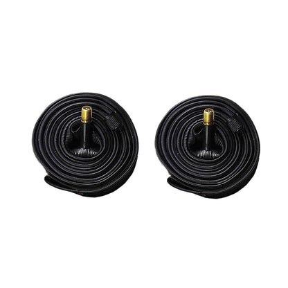 Worgeous Black Rubber Tube for Cycling Use Made from Butyl Material 2pcs 26x1.5