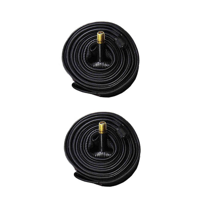 Worgeous Black Rubber Tube for Cycling Use Made from Butyl Material 2pcs 26x1.5