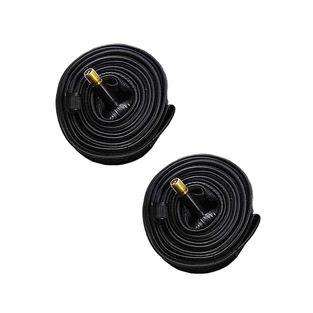 Worgeous Black Rubber Tube for Cycling Use Made from Butyl Material 2pcs 26x1.5