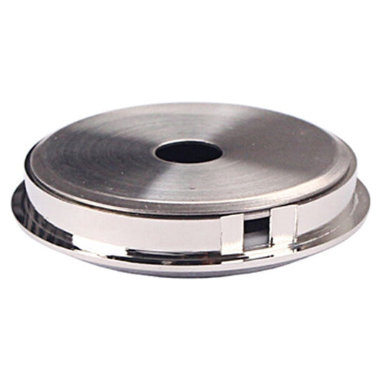 Worgeous Musical Instrument Hygrometer Round Violin Humidity Temperature Gauge Silver