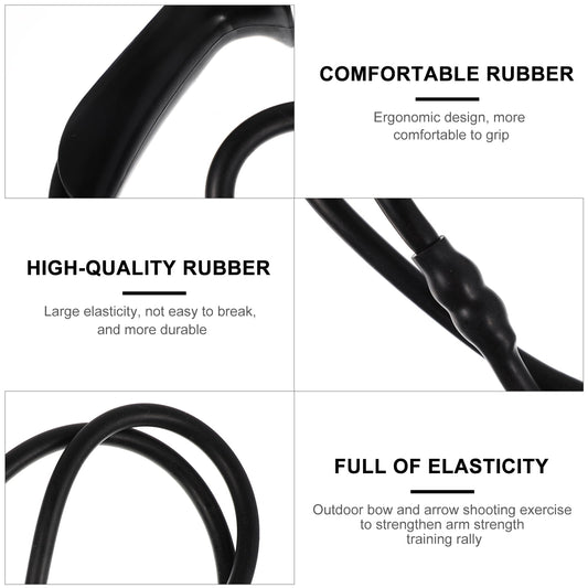 SWETRACE Resistance Bow Trainer Archery Band Rubber Black 1 Bow Training Equipment