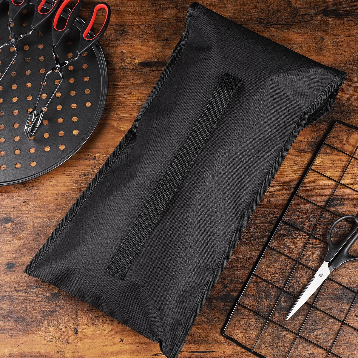 Worgeous 2pcs Grill Utensil Storage Bag,Bbq Tool Storage Bags Portable Barbecue Hardware Tool Holder Pouch,Foldable Grill Accessory Storage Bag Camping Utensil Bags