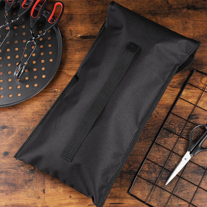 Worgeous 2pcs Grill Utensil Storage Bag,Bbq Tool Storage Bags Portable Barbecue Hardware Tool Holder Pouch,Foldable Grill Accessory Storage Bag Camping Utensil Bags
