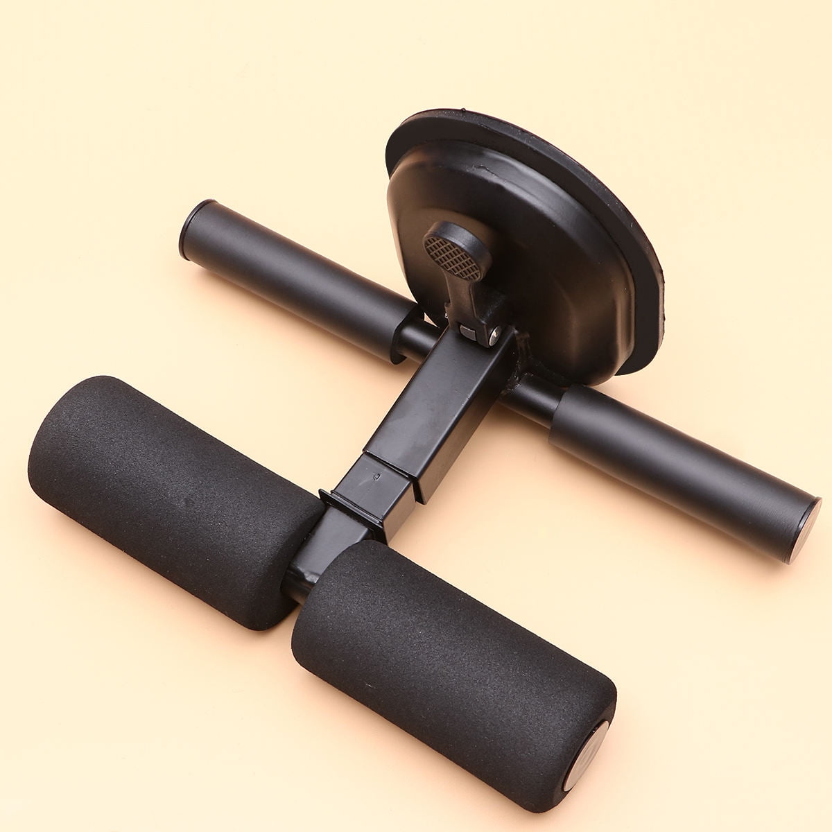 SWETRACE Abdominal Muscle Trainer Sit Up Tool Steel Black for Home Workout 1Pack