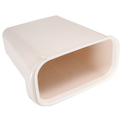 Worgeous White Plastic Trash Can for Home Use Made of Material Great for Small Spaces 13 x 8 0 inches