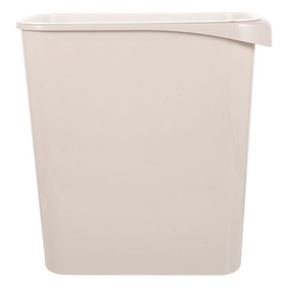 Worgeous White Plastic Trash Can for Home Use Made of Material Great for Small Spaces 13 x 8 0 inches