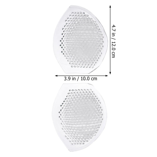 Worgeous Silicone Bra Pads for Women Transparent Reusable Cup Shaped Inserts Well Fixed Not Easy to Fall Off 1 Pair
