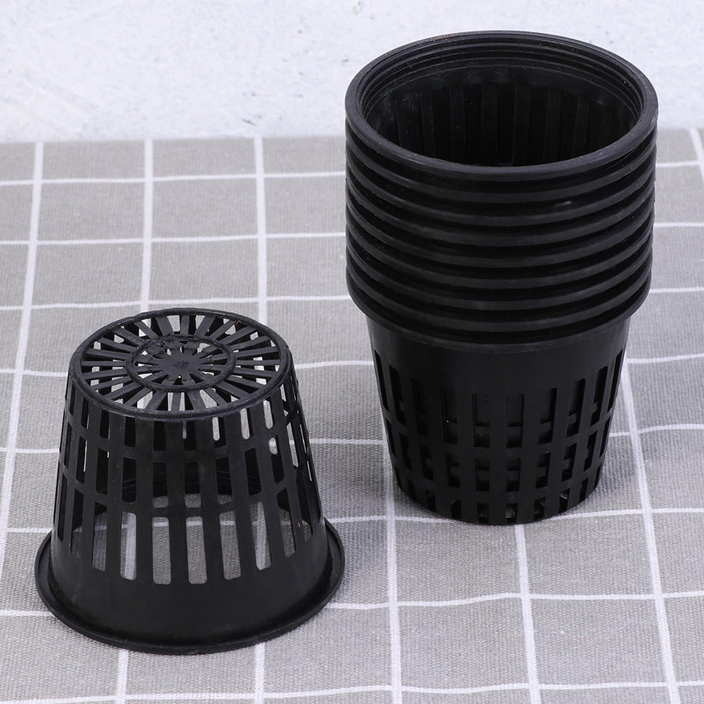 Worgeous 20pcs Plastic Planting Buckets for Soilless Culture with Net Cups
